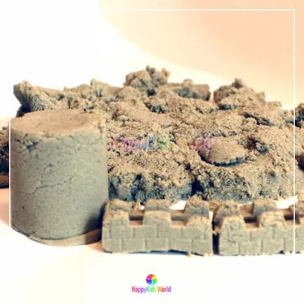 Идеи игри с кинетична пясък за деца