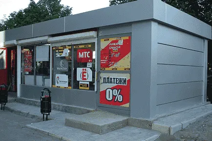 Termelés standok, pavilonok és a mini