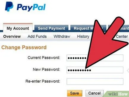 Hogyan változtassuk meg a jelszót, hogy a PayPal
