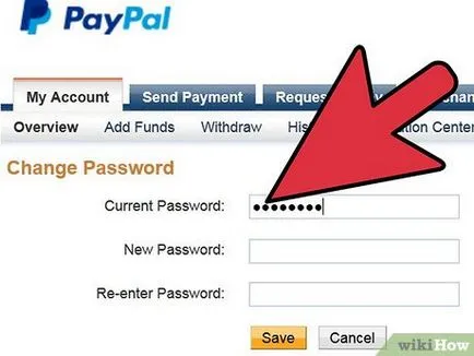 Hogyan változtassuk meg a jelszót, hogy a PayPal