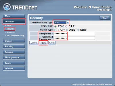 Cum se configurează un router TRENDNET TEW-652brp