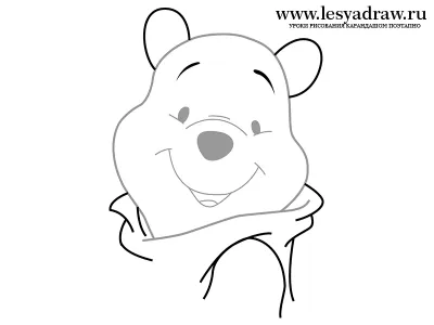Cum de a desena etape creion Pooh - lectii de desen - utile cu privire la artsphera