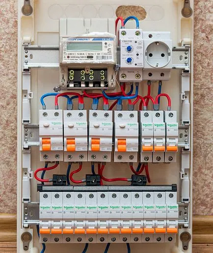 Cum de a conecta scut la contorul electric și automat