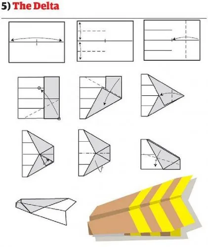 Cum sa faci un avion de hârtie, meserii din hârtie!