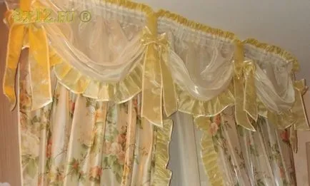 Cum să coase o organza pelmet - cum să coase pelmet organza de cusut și finisare