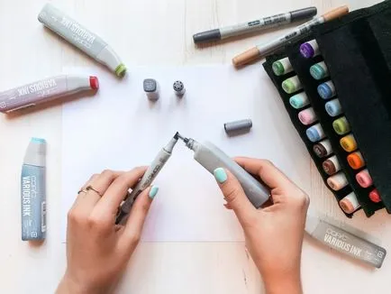 Hogyan kell kitölteni a markerek Copic