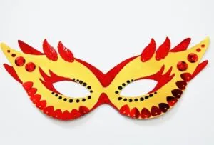 Карнавални маски със собствените си ръце, от хартия шаблони