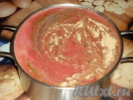 Ketchup de suc de roșii la domiciliu - reteta cu fotografii
