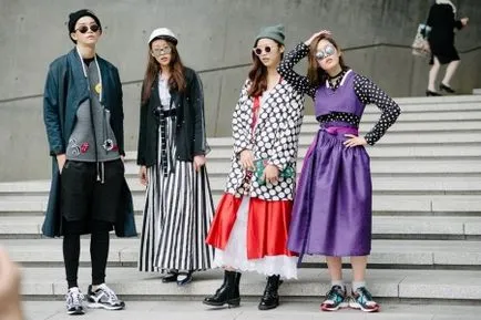 Корейски стил облекло за момичета (45 снимки) разполага
