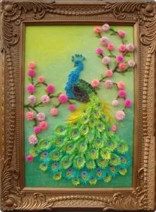 Peacock Quilling ateliere de lucru cu pas cu pas fotografii și videoclipuri