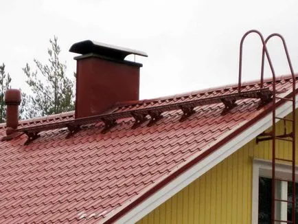 Stairway pe acoperiș cu mâinile cum să facă scara pe acoperișul casei pentru a repara