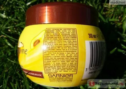 Masca de par avocado si garnier unt de shea profund de recuperare - „păr masca de avocado garnier