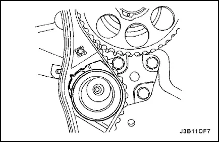 Timing tensiunea curelei - reglarea tensionării curelei Chevrolet Lacetti chevrole lachetti (dzhenra Daewoo)