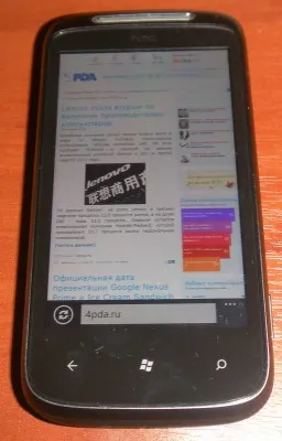 Преглед на първия смартфон с Windows Phone 7 България HTC Mozart, nikroblozhek