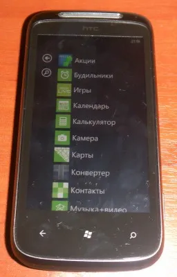 Revizuirea primul telefon inteligent cu Windows Phone 7 în România mozart htc, nikroblozhek