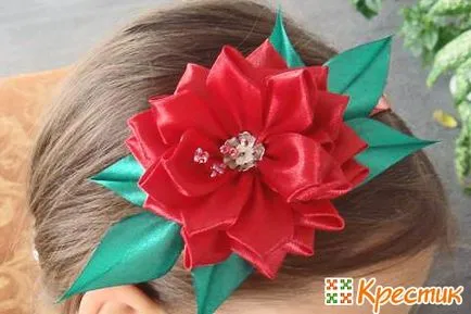 flori tridimensionale decora kanzashi rama!