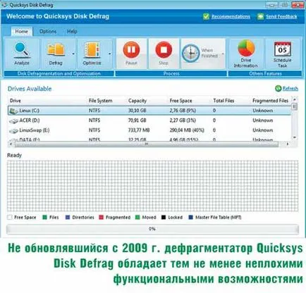 Privire de ansamblu freeware-Defragmenter