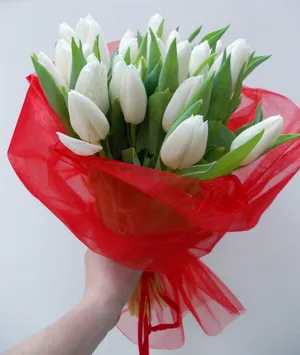 Csinálok egy csokor tulipán hogyan kell csomagolni a virágok, és tartsa őket a friss