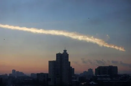 Căderea meteoritului în Chelyabinsk, fotografii de știri