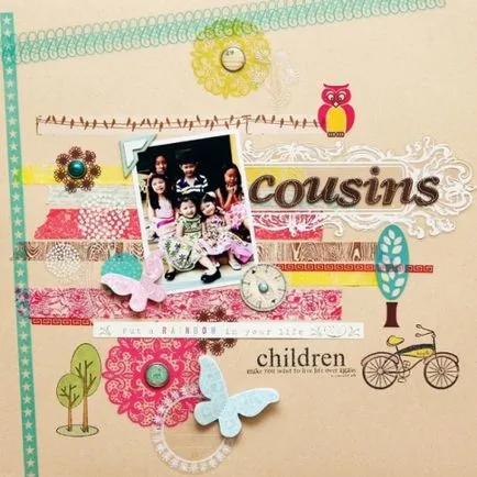 Overlay - sok módon lehet használni scrapbook papírok