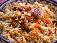 Pilaf cu carne de porc și de pui, rețete