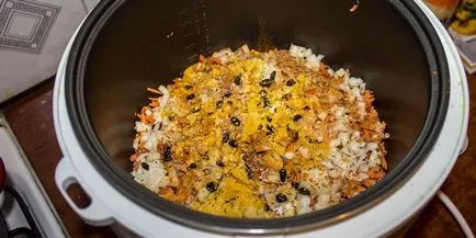 Пилаф в multivarka - рецепти, избор ориз, режим, температурата и времето за готвене
