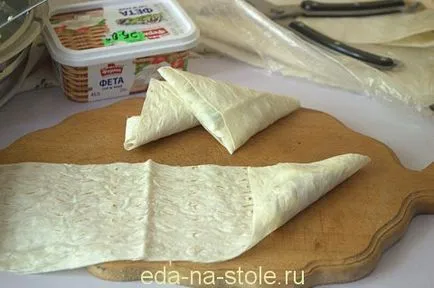 Sütemények Lavash, étel az asztalra