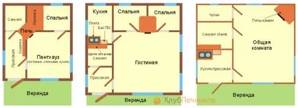 Пече се в дървена къща с ръцете си