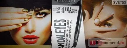 Eyeliner Rimmel scandaleyes - «probabil cel mai bun dermatograf gel din tot ceea ce am vreodată