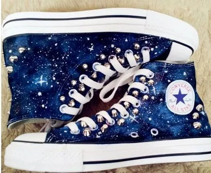 Боядисани кецове Converse - как се рисува, при покупко-продажба