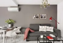 sala de reparații în Hrușciov apartamente de design, fotografie camera de zi, idei reale pentru camera cu mâinile