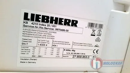 Javítás liebherr hűtőszekrény otthon, az ár a javítás hűtőgép Liebherr