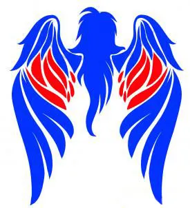 Desenul Îngerul în stilul Tribal