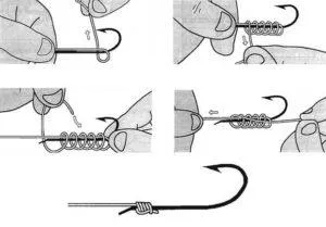 Halászat csomó, hogyan kell kötni csomót horgok, vonalak, póráz
