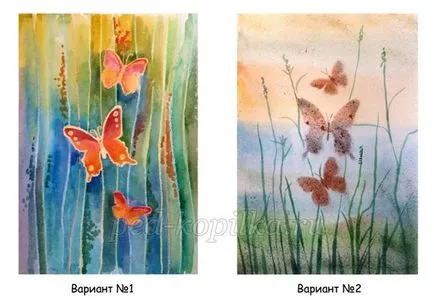 Рисуване етапи пеперуда