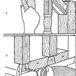 Плоски Стълбци изработени от дърво с ръцете си и форма на чертежи за производството