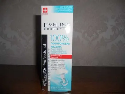 A szérum-Filler Eveline 100% hialuronsav, áruk vélemények