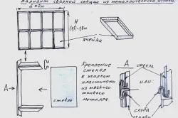 Стъклена оранжерия със собствените си ръце на обезщетения, схеми и чертежи (видео)