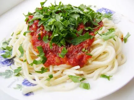 Spagetti paradicsomszósszal