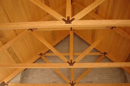 Căpriori cu sistemul său schelete mâini pentru acoperiș, structura, schema și stropilovka de asamblare