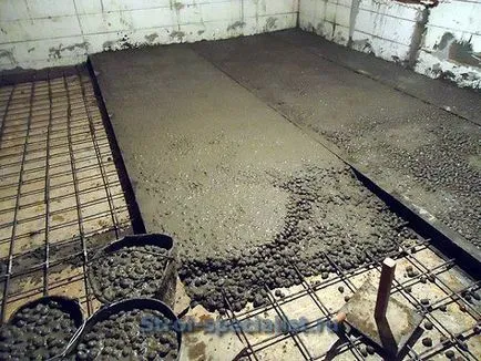 подове с разширени глина и цимент - инструкции за изпълнение на свои ръце