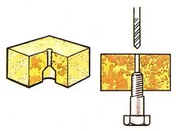 Пробиване надлъжен отвор в болта