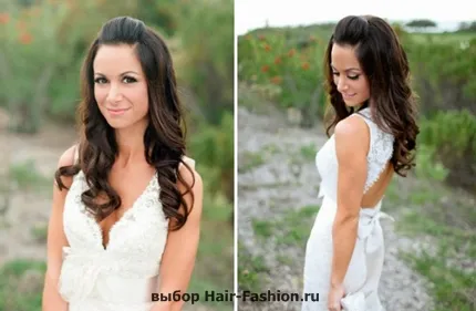 Esküvői laza frizura - 40 gyönyörű lehetőségek