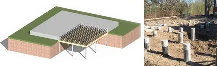 Pile-lemezalappal technológia erekció a saját kezét, diagramok és rajzok