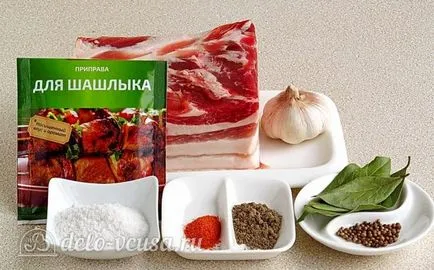 Свинско корем в multivarka, рецептата със снимка