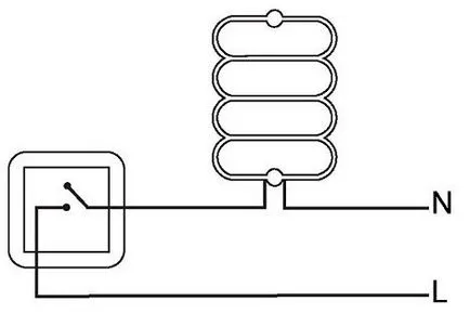 Conectarea uscător prosop electrice