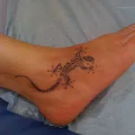 Salamander татуировка означава, снимки и скици