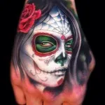 Tetoválás stílusú Santa Muerte értékeket, fotók, vázlatok