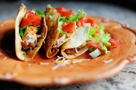 Taco népszerű recept a mexikói konyha