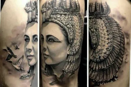Татуировка на Клеопатра - стойност татуировка дизайни и снимки